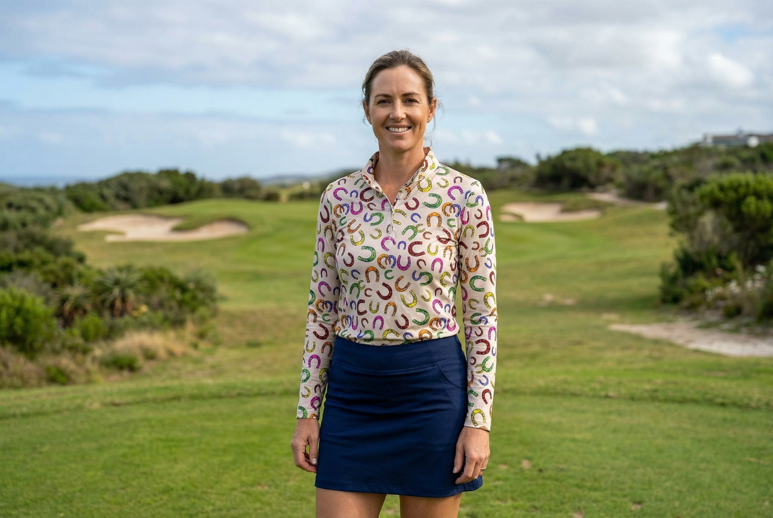 IBKUL Pezula Long-Sleeve Zip Top Multi