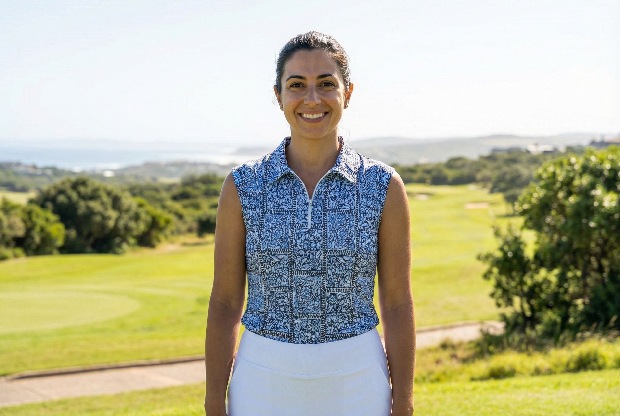 IBKUL Pezula Sleeveless Polo Peri Navy