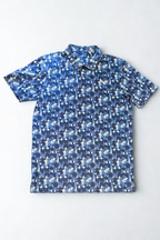 PUMA Pezula MATTR Floral Polo Navy Mint