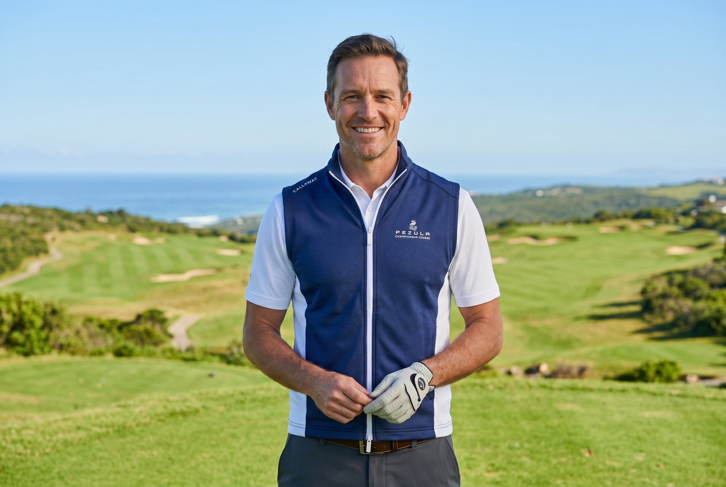 Callaway Pezula Thermal Peacoat - Navy & White
