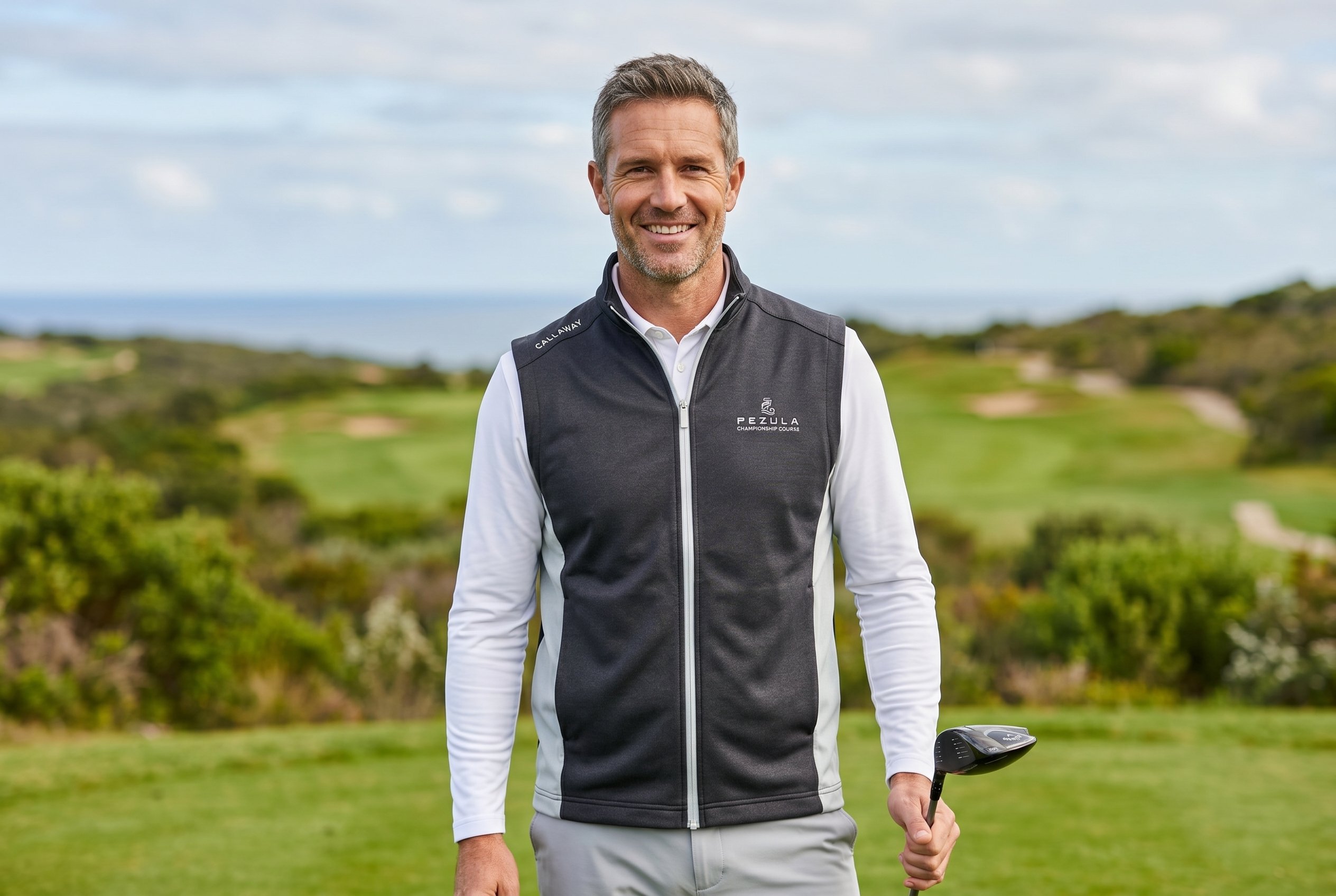 Callaway Pezula Thermal Peacoat - Black & Grey