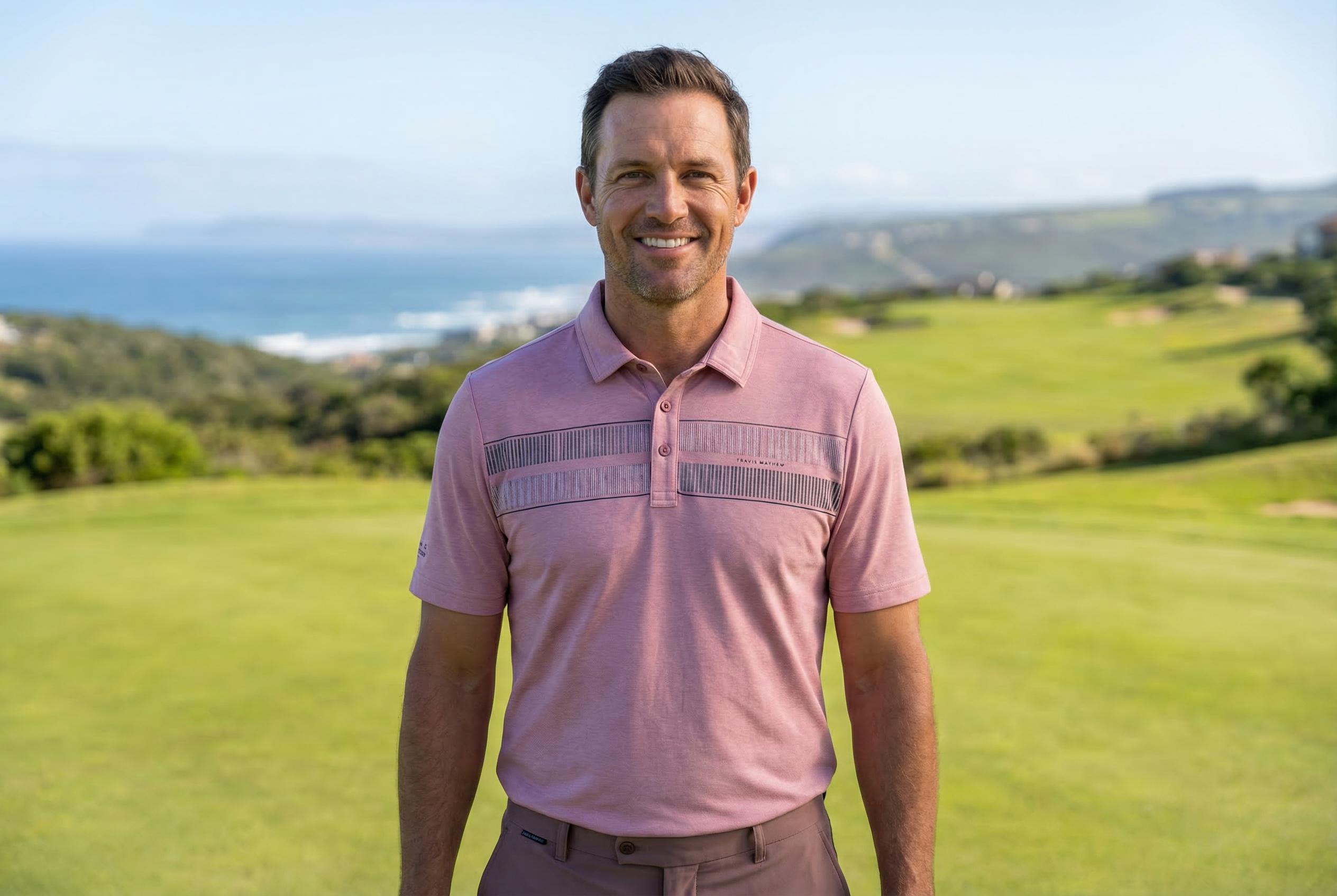 TravisMatthew Pezula Polo Dusty Rose
