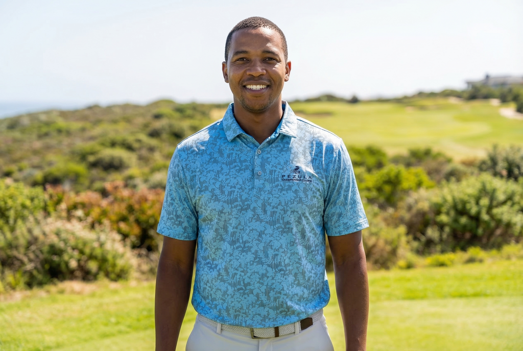 Ahead Pezula Performance Polo Ocean Mist