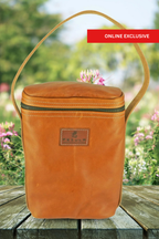 Pezula Leather Wine Bag