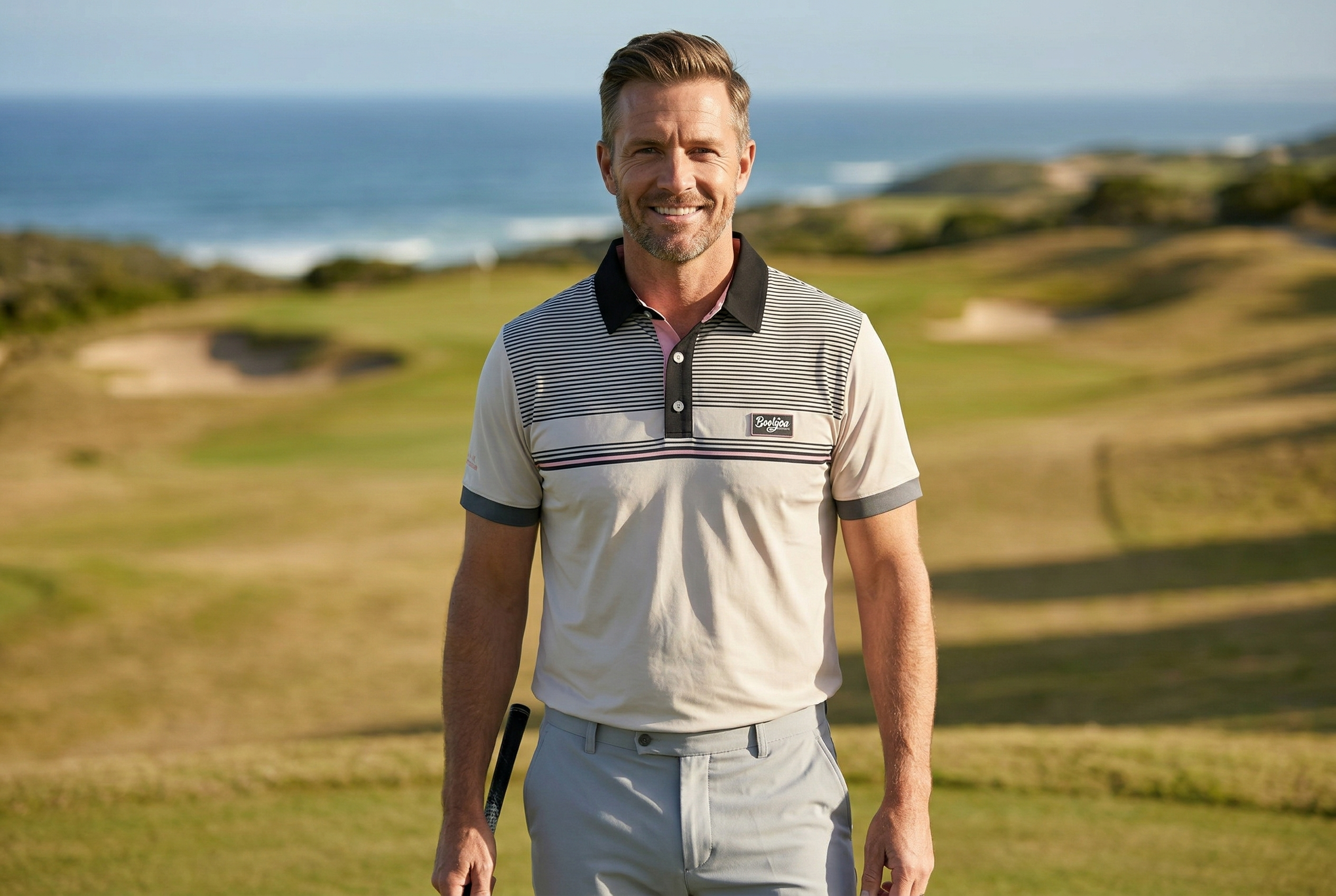 BooYaa Pezula Golf Polo - Classic Stripe Edition