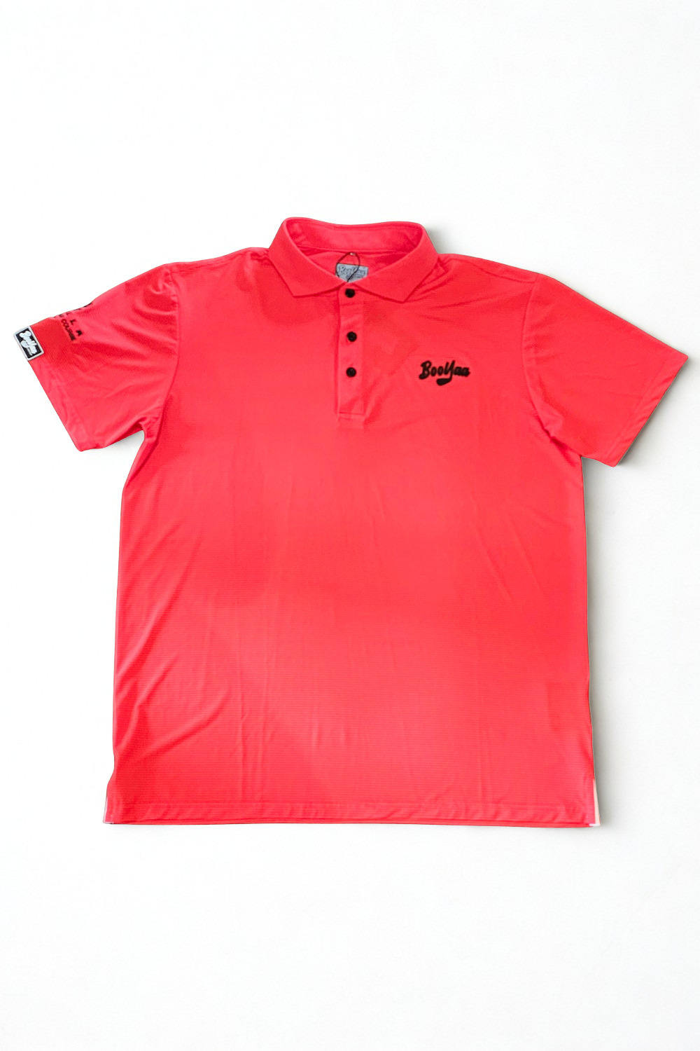 BooYaa Pezula Golf Polo - Classic Stripe Coral
