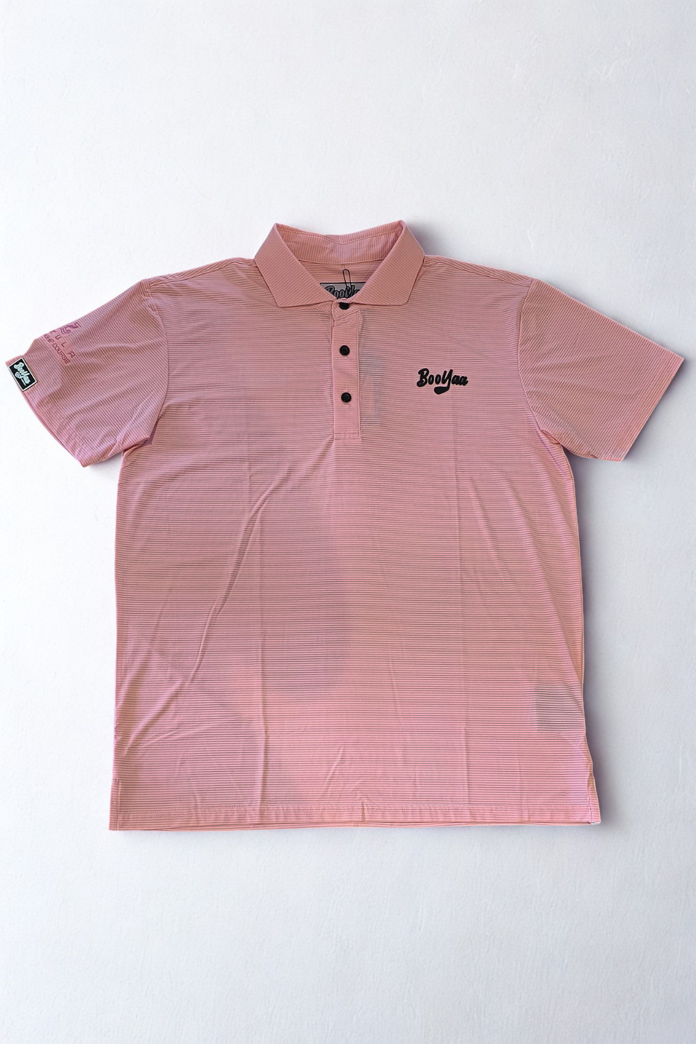 BooYaa Pezula Golf Polo - Classic Stripe Blush