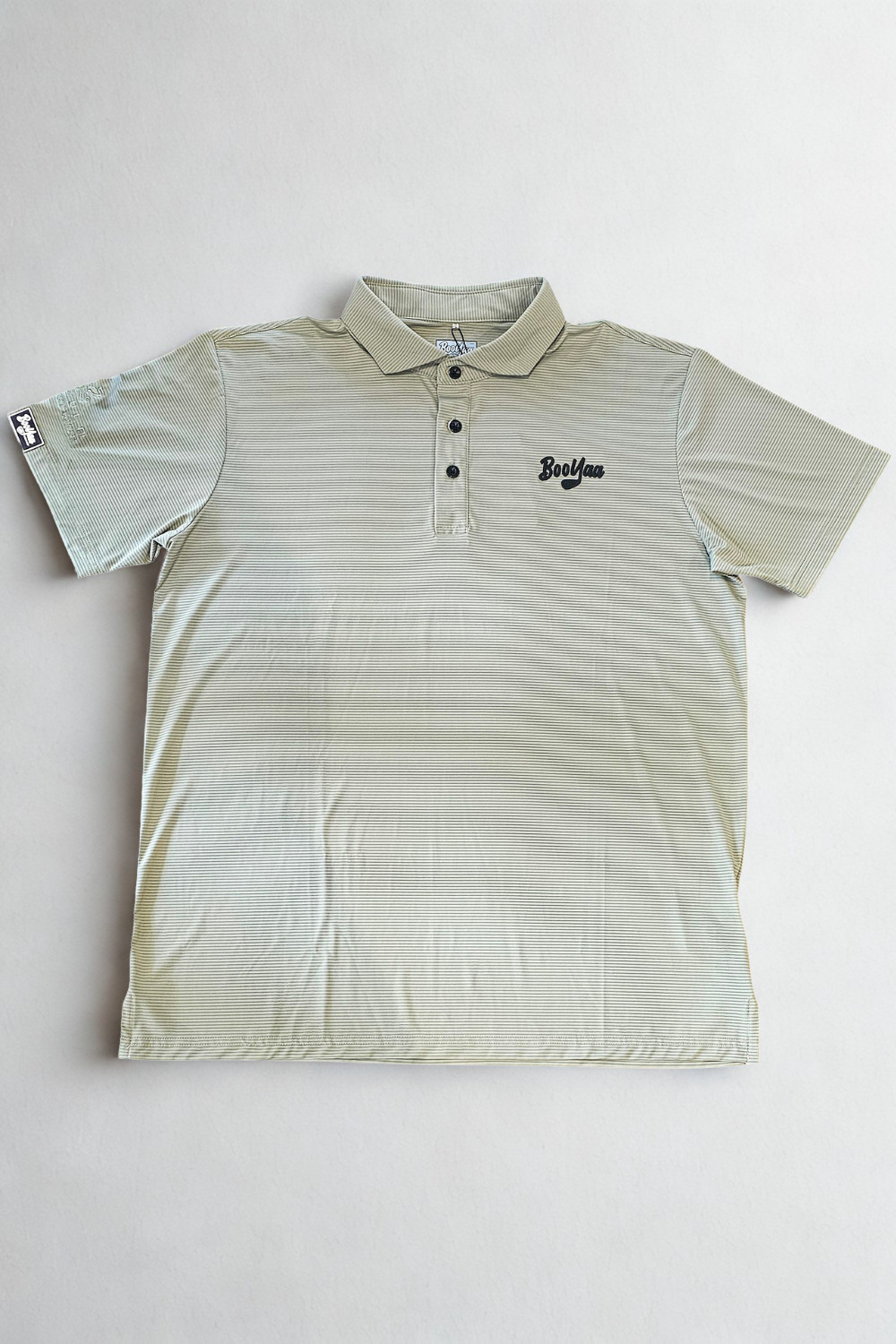 BooYaa Pezula Golf Polo - Classic Stripe Sage