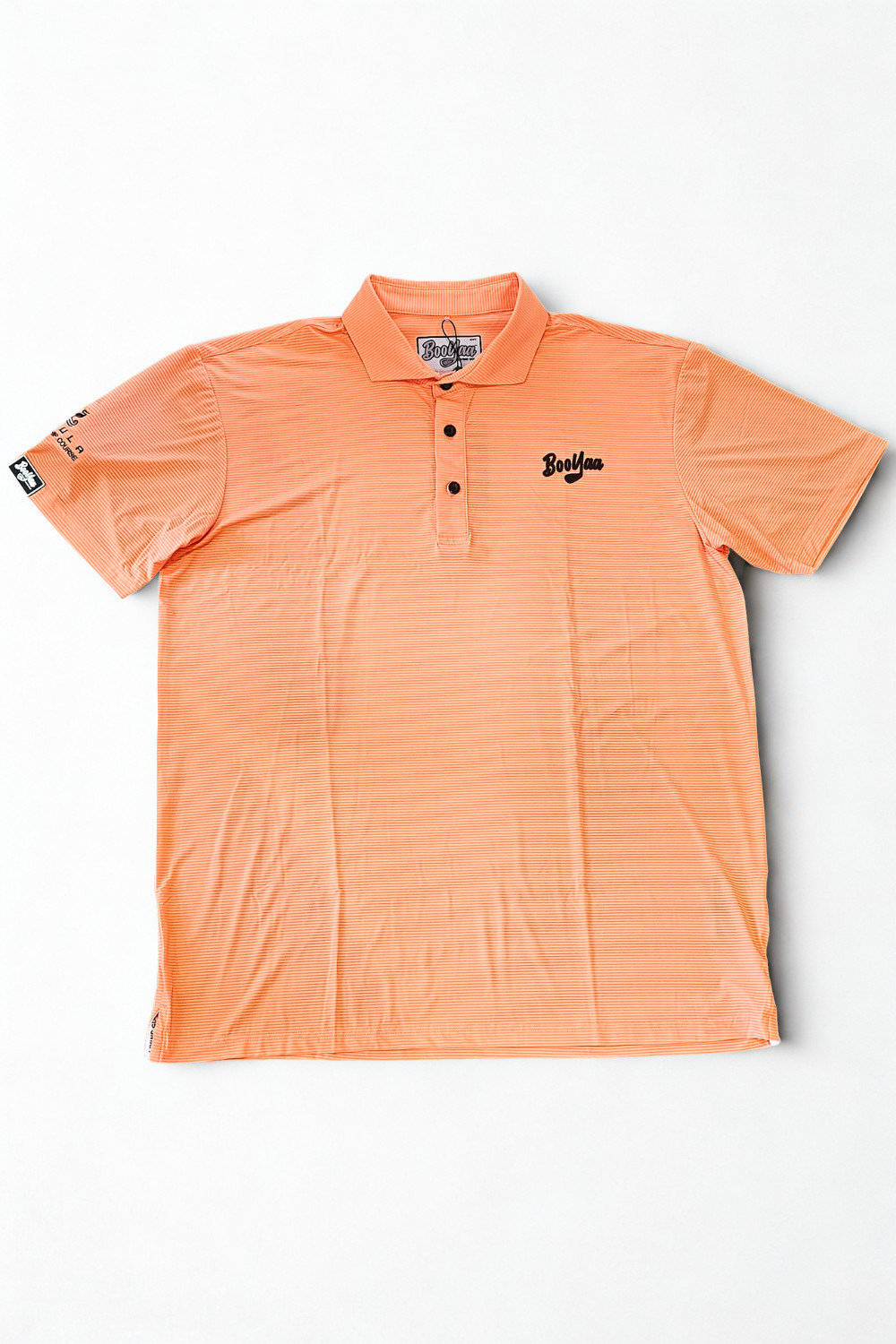 BooYaa Pezula Golf Polo - Classic Stripe Orange