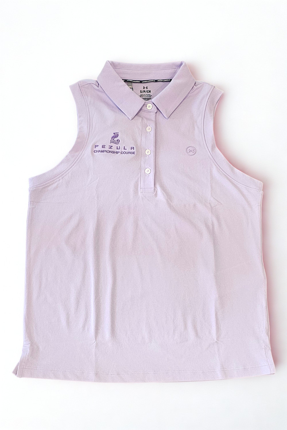 Under Armour Pezula Dry SS Polo Sleeveless Lavender