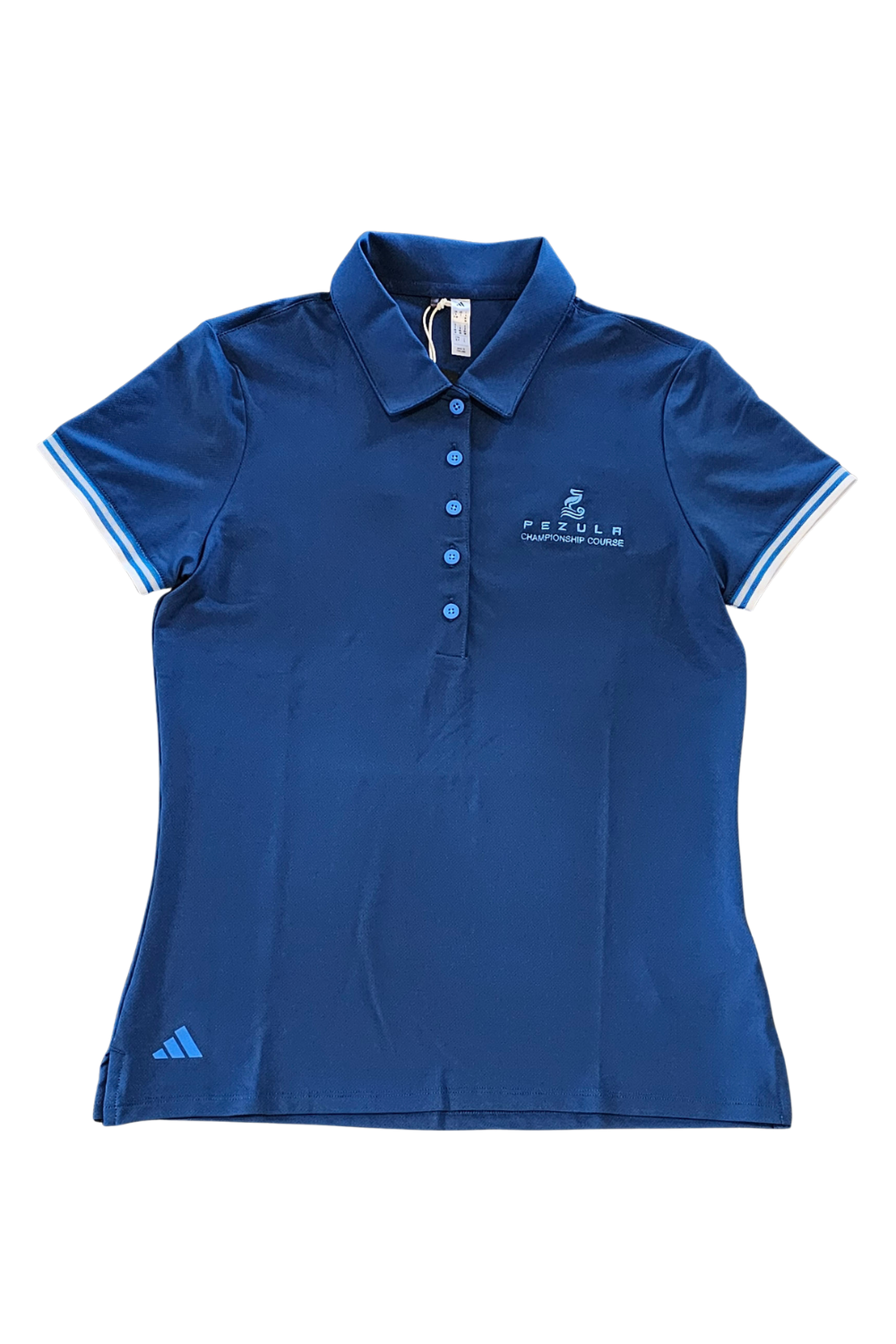 Adidas Pezula Jacquard SS Polo Navy Blue