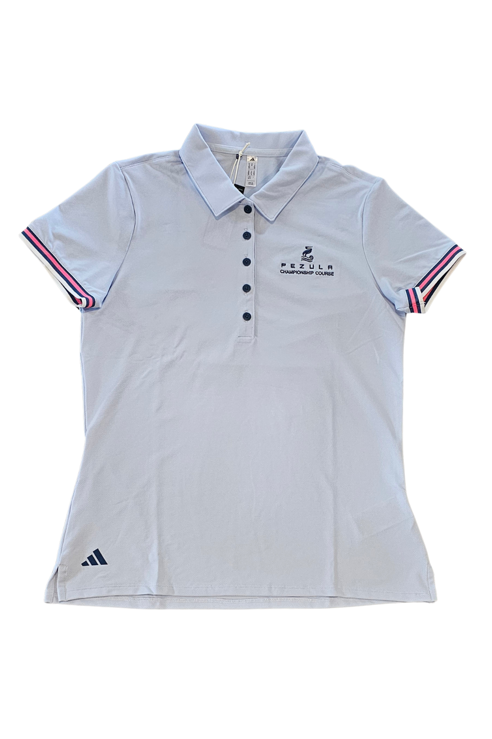 Adidas Pezula Jacquard SS Polo Powder Blue